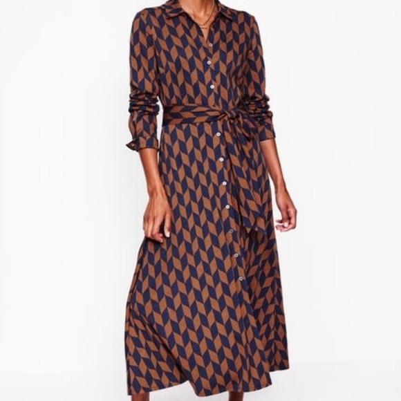 Boden Marcia Jersey Shirt Dress - Picture 2 of 7